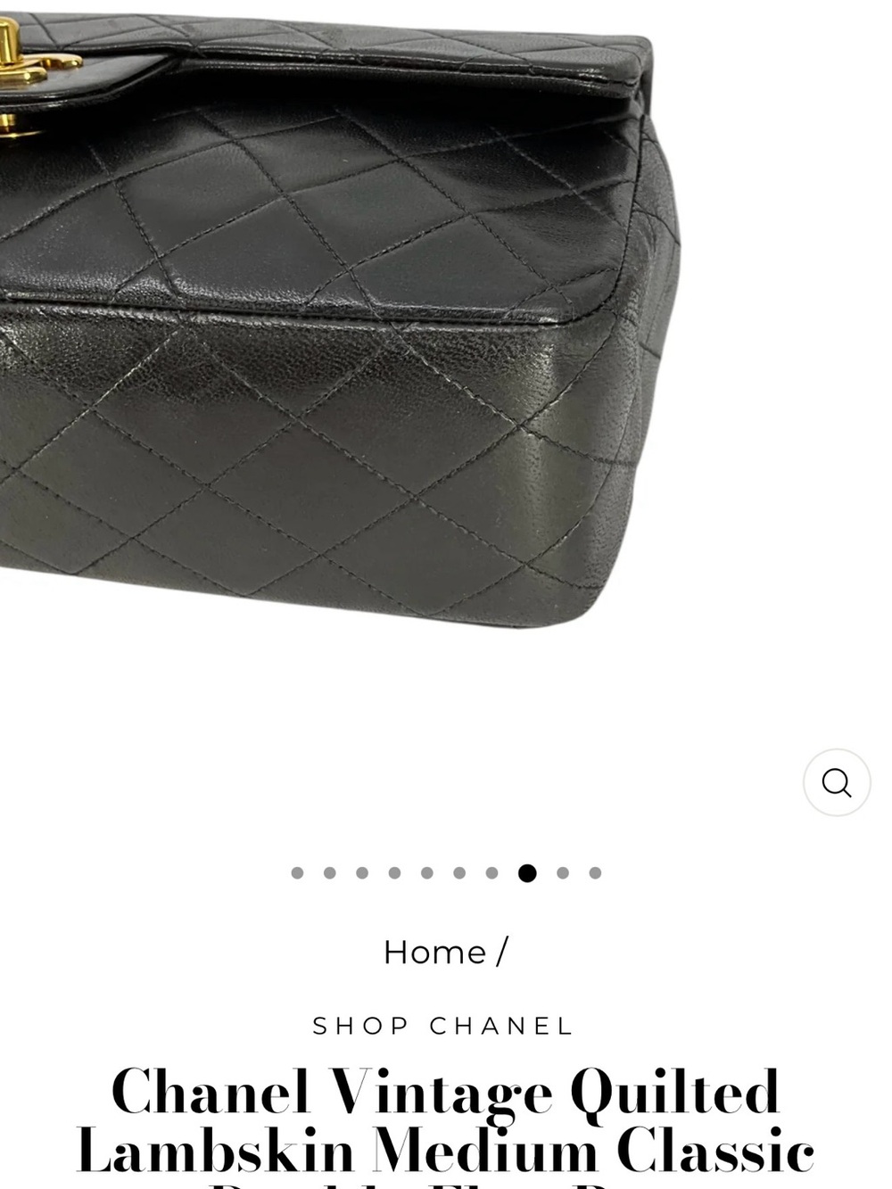 Vintage CHANEL Classic Double Flap MM Bag - Picture 7 of 9